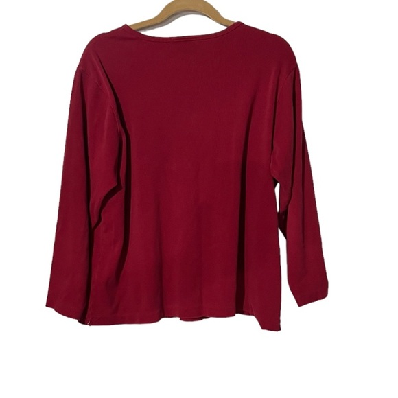 Talbots Long Sleeve Sweater Red Size 1X - Picture 2 of 3